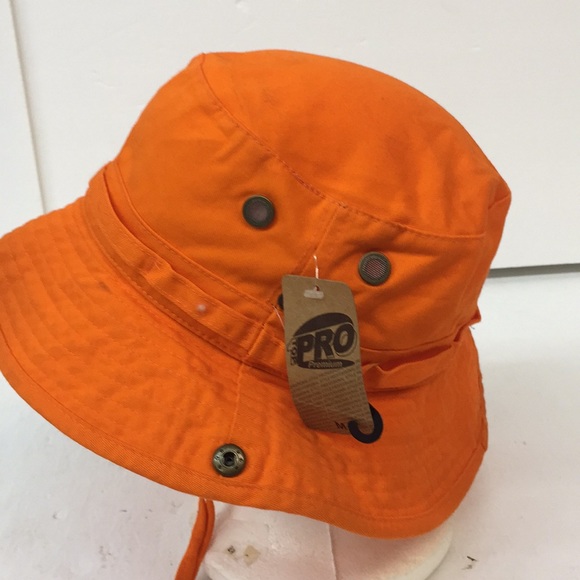 NWT 1 Top Pro Orange Fishing Bucket Hat Men’s - Picture 2 of 10